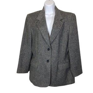 Pendleton 100% wool 2 button lined blazer Size 12